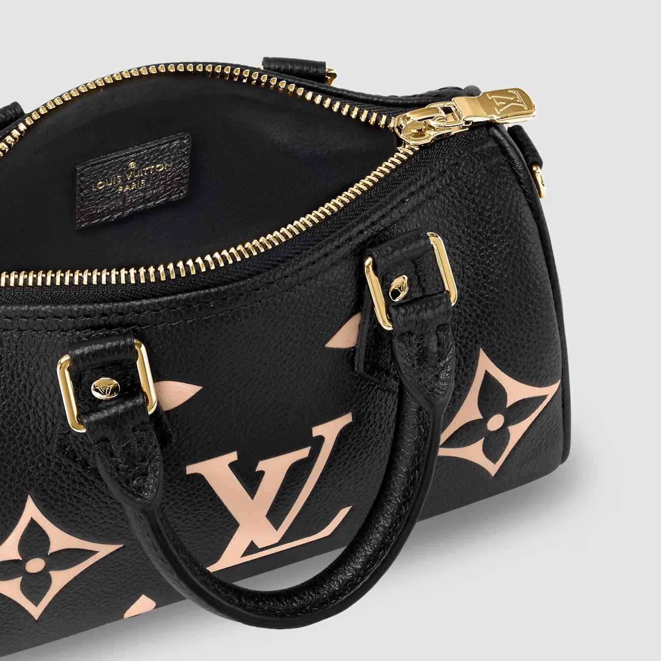 Túi Louis Vuitton Nano Speedy Nữ Da Bicolor Monogram